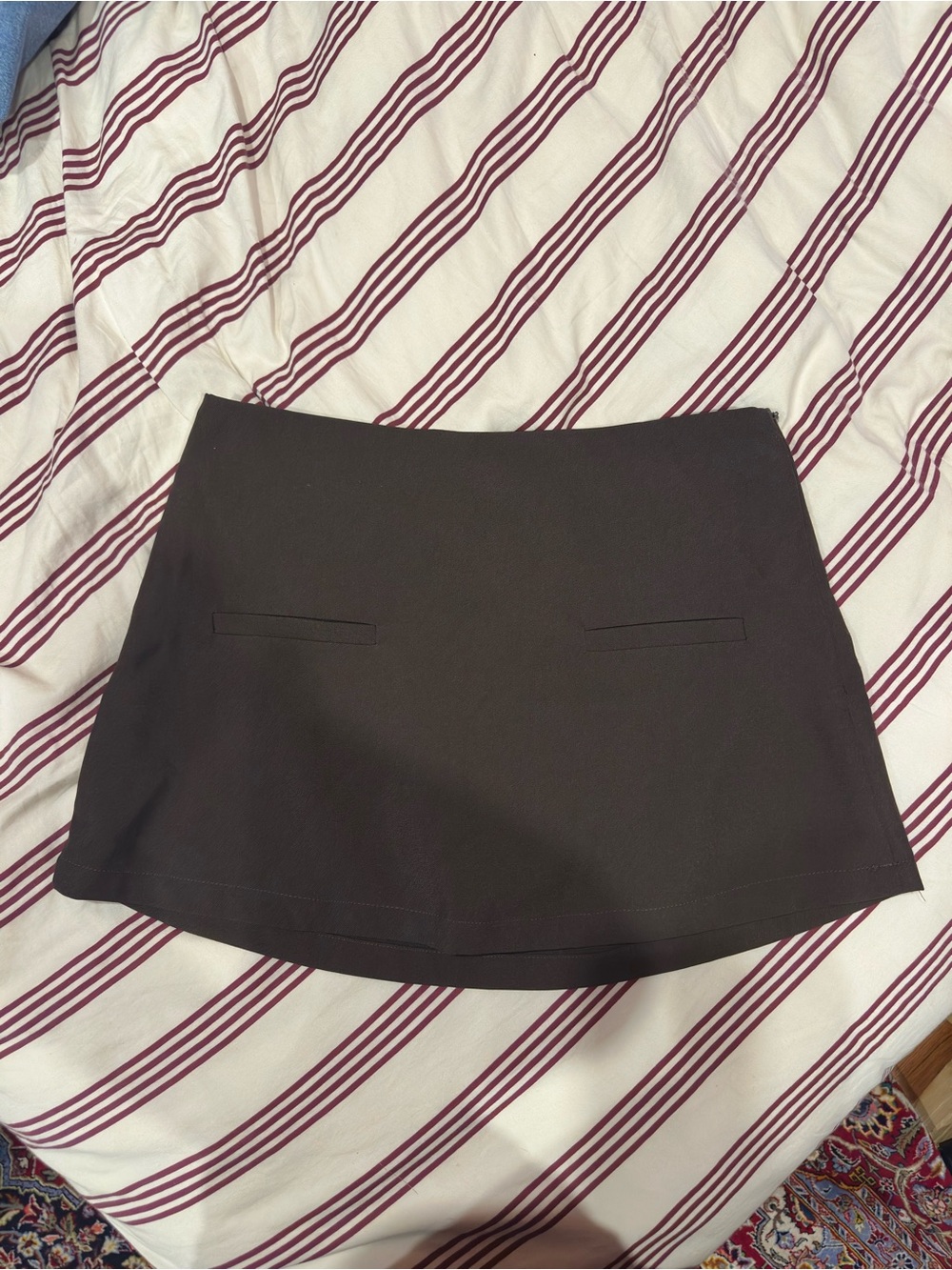 Brown Mini Skort